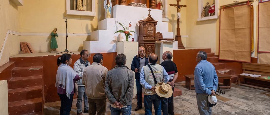 Poderosa y Asociación Pataz inician trabajos de restauración de la iglesia de Quiches en Áncash