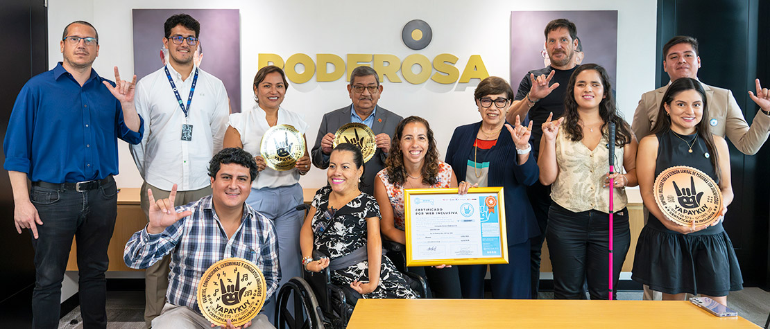 Poderosa es la primera empresa minera en Perú en obtener la certificación de web inclusiva
