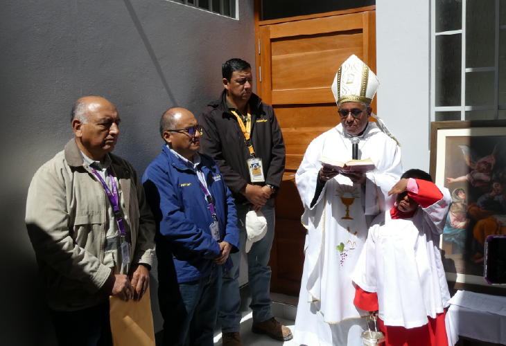 Minera Poderosa concluye trabajos de reconstrucción de casa parroquial de Chillia en Pataz
